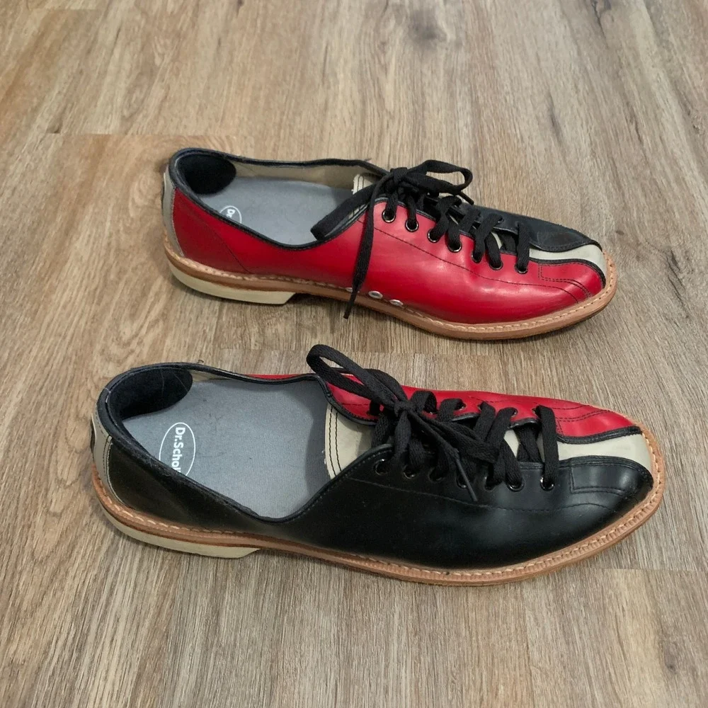 RARE excellent cond vintage 1960s Strike King‎ Brunswick bowling shoes - 10 mens
